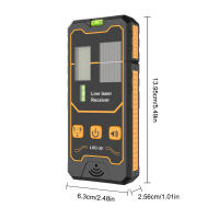 Receptor De Láser Para Nivel De Láser 50m/164ft Rango De Trabajo Doble Burbuja Horizontal Detector De Láser De Línea Pulso Verde/Rojo Para Pulsos De Láser - details 5