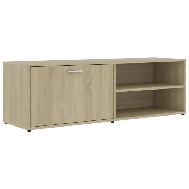 Mueble TV combinadoMueble de TV madera contrachapada color roble 120x34x37 cm - 1