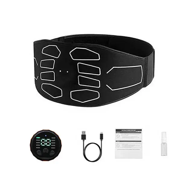 Cinturón De Tonificación Abdominal EMS Estimulación Muscular Eléctrica Portátil Masajeador De Fitness Moldeador De Cintura Para Adelgazamiento Y Modelado - 1