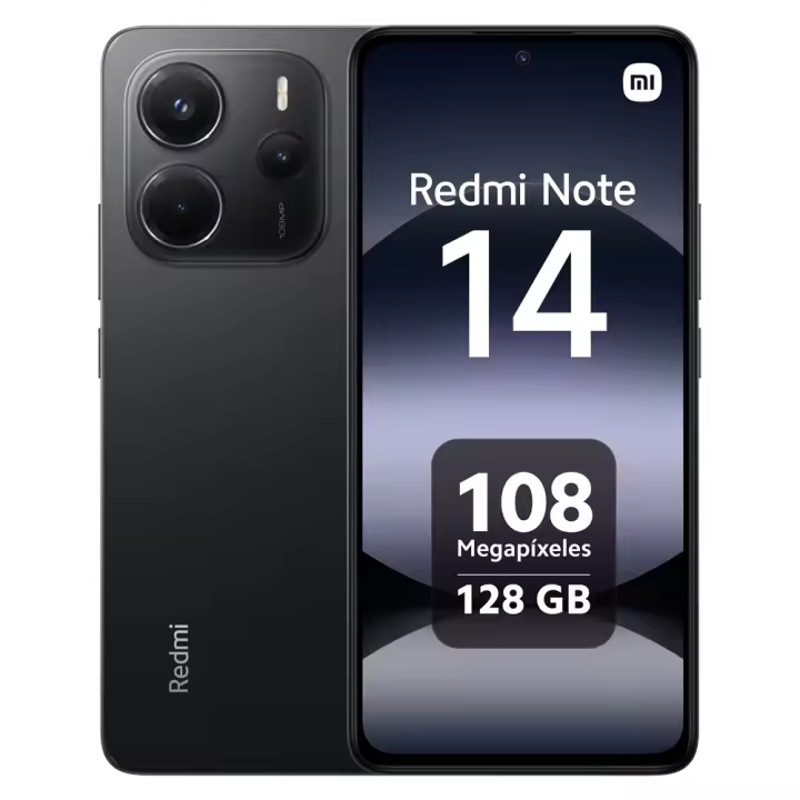 Xiaomi Redmi Note 14 4G Smartphone NFC Pantalla AMOLED de 6,67'' Tasa refresco 120Hz Procesador Helio G99-Ultra Octa-Core Cámara triple trasera 108MP Cámara frontal 20MP Batería 5500 mAh Carga turbo 33W - 1