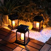 Lámpara Solar LED Retro De Hierro Para Exterior Luces Colgantes De Camino Decorativas Vintage Incluye Bombillas Fuente De Energía Solar - details 11