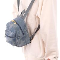 Mochila De Denim Para Mujer Estilo Última Moda Bolsa Escolar Pequeña Mini Rucksack Para Estudiantes Material Principal Lona Con Lining De Poliéster - details 1