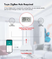 Sensor De Temperatura Y Humedad Inteligente Girier Tuya ZigBee Para Interior Medidor De Temperatura Y Humedad Piloto Integrado Compatible Con Alexa Y Google Assistant - details 10