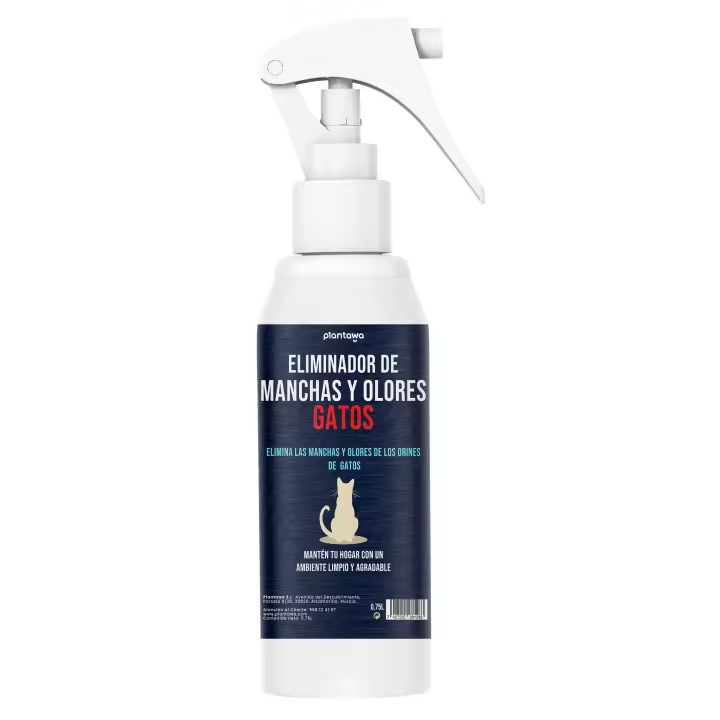 Plantawa Removedor de Manchas y Olores de Gatos 750ml | Fórmula Enzimática para Limpieza en Alfombras y Muebles | Elimina Orina, Heces, Vómito | Seguro para Familias. - 1