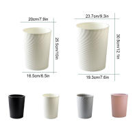 Bandeja De Papelera De Estilo Nórdico En Plástico Rosa Gran Capacidad Para Dormitorios Cocinas Oficinas Contenedor De Basura - details 7