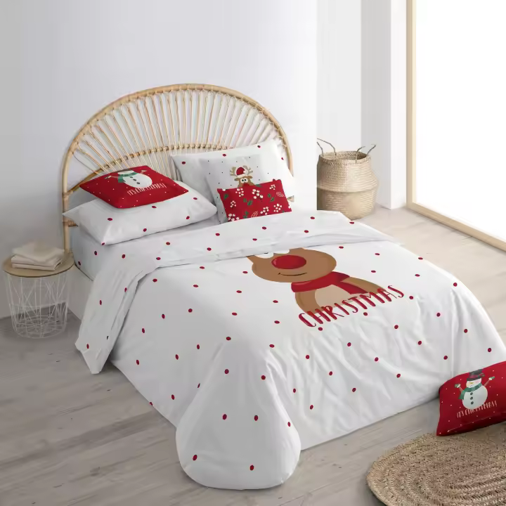 BL Belum | Funda nórdica Navidad 50% algodón - 50% poliéster, Funda nórdica con Botones Laponia 21 135 (220x220) - 1