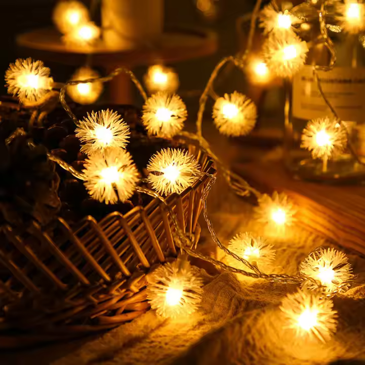 Luces De Hada LED Dandelion Para Jardín Y Terraza Decoración De Navidad Y Fiestas Especial Iluminación Interior De La Casa Batería AAA Incluida - 1