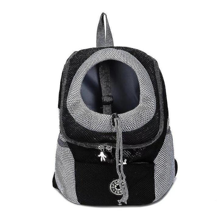 Viajes Pet Dog Carrier Puppy Travel Mesh Mochila Frontal Portátil Bolsa de Hombre D_y