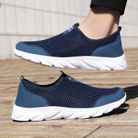 Zapatillas De Verano Para Hombre Suela Antideslizante Transpirable Deporte Ligero Zapatillas Casuales Con Malla Suave Y Cómodas Para Exterior - details 14