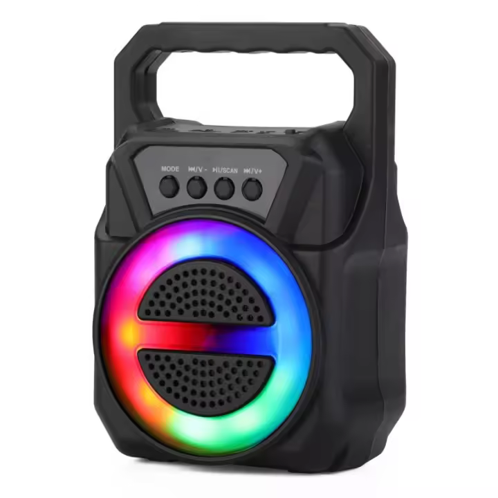 Altavoz Portátil TWS Wireless 5W con Luces LED Potencia Sonora y Visuales Dinámicas Altavoz de 5W TWS portátil con luces LED, perfecto para una experiencia sonora y visual envolvente. - 1