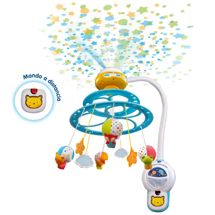 Vtech - Baby Noche Estrellitas 181022 : Proyector de Luz Infantil Desmontable con Función de Grabación de Voz y Sensor de Llanto.  ¡Ideal para Dormir y Relajar a tu Bebé! - 1