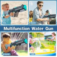Pistola de agua eléctrica automática con absorción de agua, capacidad de 610 cc, modo de doble disparo, pistola de agua de verano, juguete para piscina, fiesta, playa y exteriores watergun party beach - details 5