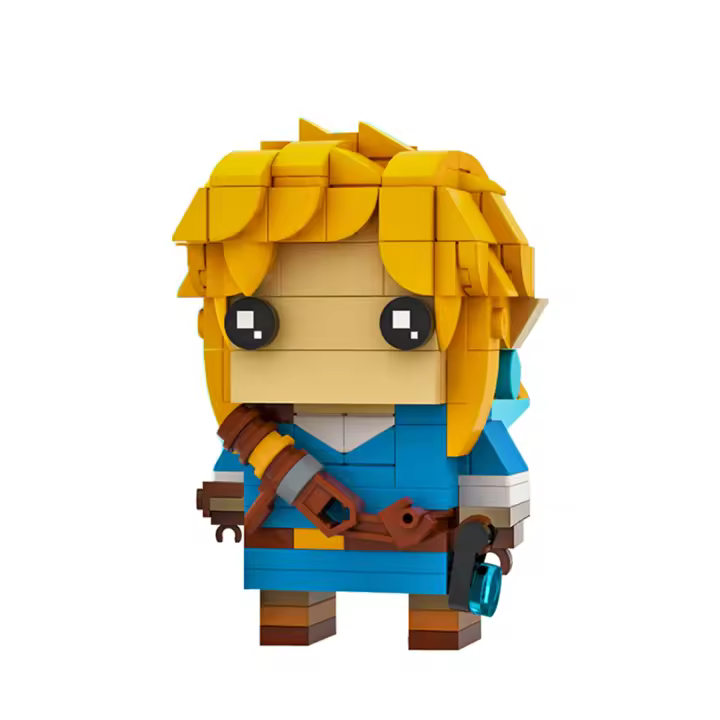 Bloques De Construcción BuildMoc Inspirados En Breath of the Wild Figura De Link Del Anime Clásico Juguete De Bloques De Plástico ABS Para Niños Regalo De Cumpleaños - 1
