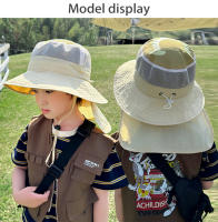Sombrero De Pescar Para Niños Y Niñas Xinbaoguan 100% Poliéster Con Gran Alas Protección Solar Transpirable Para Verano - details 17
