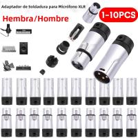 Adaptador De Soldadura De Micrófono XLR Compacto Para Hombre/Mujer 90° Derecha 3Pin Jack Socket De Audio DMX Plug Hybrido - details 12