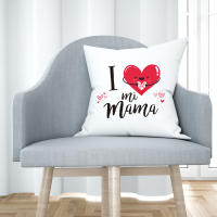 Cojín I Love Mamá con Relleno Incluido para el Día del Padre, Día de la Madre, Cumpleaños, Aniversario, Comunión, Navidad y San Valentín - Regalos Originales - details 0