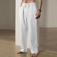 Pantalones deportivos casuales sueltos de lino transpirables de hip-hop para hombre de nueva tendencia de primavera y verano - details 4