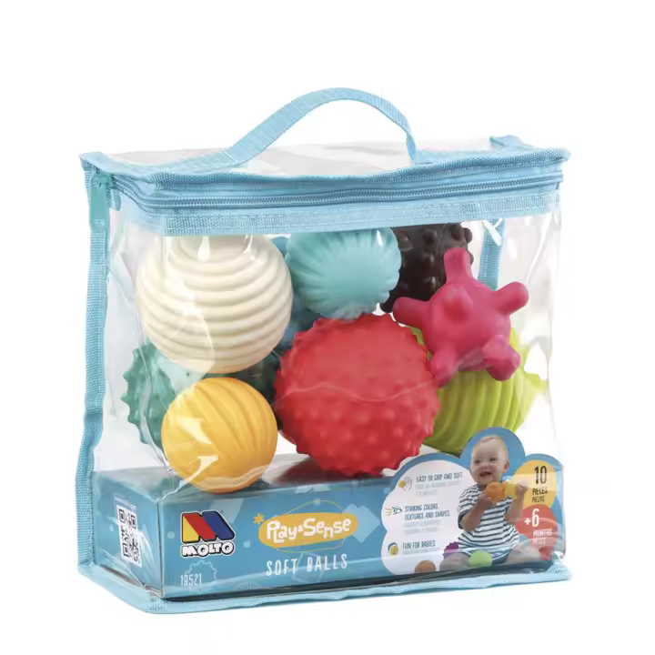 Bolsa pelotas sensoriales 10 piezas (Molto 19521) - 1