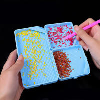 Kit De Accesorios Para Pintura Diamante 3pcs Con Bandeja De Gran Capacidad Y Tapas Claras Herramienta De Arte De Uñas Y Bricolaje Para Bordado Cruzado - details 14