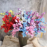 Flores Artificiales Blancas De Cerezo Y Gypsophila Para Decoración De Hogar Y Boda Arreglo Floral De Tela Seda Para Vaso O Ramo Falso De Navidad - details 0