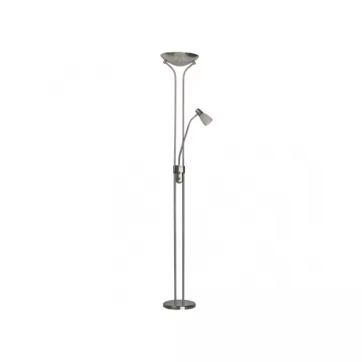 Fabrilamp - Pie De Salon Ross 2xe27+1xe14 C/lector Niquel 180x28x28 Cm - 1