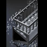 Organizador De Fregadero De Cocina Estante De Drenaje Auto Soporte Para Esponja Y Toalla De Tela Filtro De Cesta De Plástico ABS Grueso - details 2