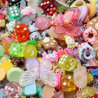 10Pcs Colgantes De Frutas Y Animales Mixtos Para Manualidades Joyería Pendientes Y Llaveros Hechos En Resina Acrylic Multicolor - details 8