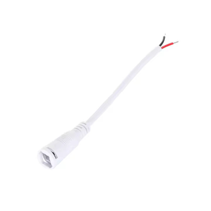 Ledkia Cable Conexión Jack Hembra Tira LED 12V Blanco Blanco - 1