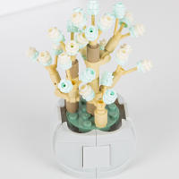Bloques De Construcción DIY MOC Plantas Succulentas Cactus Gypsophila Bonsái Jardín Modelo Romántico Para Niños Kit De Juguetes - details 4
