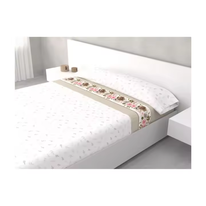 Juego de Sábana microfibra de Verano Estampado unisex  Suave Anti-bolitas - Cama 90cm 105cm 135cm 150cm. Con una encimera, una funda de almohada y una bajera. - 1