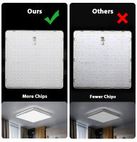 Luz De Techo LED Cuadrada 18W 24W 48W Para Sala De Estar Pasillo Comedor Dormitorio Baño Decoración De Hogar Iluminación Contemporánea Montaje Superficial - details 2