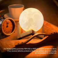 Lámpara Nocturna LED De Luna 3D Recargable Cambio De Color Lámpara De Toque Para Niños Iluminación Para El Hogar - details 7