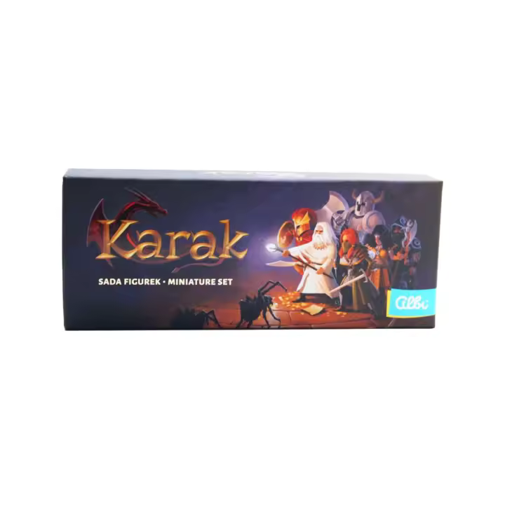 2Tomatoes Games | Karak: Set de miniaturas | 6 Miniaturas Detalladas de 5cm y 6 Anillos de Colores | Juego de Mesa | Reto Familiar | Inmersión Ampliada | De 2 a 5 Jugadores | Edad Mínima: 8 Años | Español | Temática: Aventuras | Duración Partida: 20min - 1