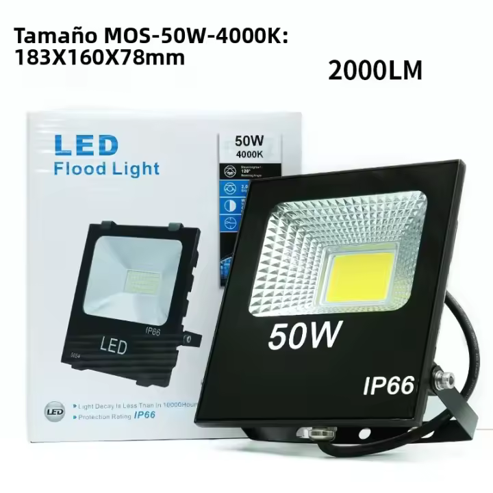 Iluminación Exterior De Edificios LED De Alta Potencia Luz De Inundación Impermeable Para Jardín Y Estadio Luz De Publicidad Moderna De Aleación De Aluminio 220V - 1
