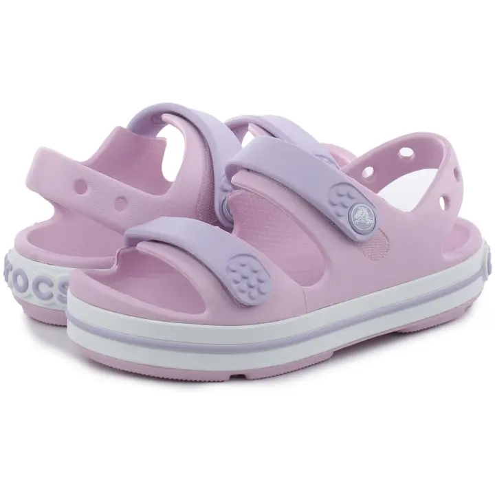 Calzado marca Crocs modelo 209424-84I para kids en color rosa - 1