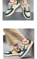Zapatos De Cuero Para Hombre Zapatillas De Correr Y Caminar Moda Casual Comodidad En Skateboarding Tenis De Cricket Jóvenes - details 2