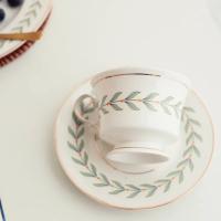 Taza De Té Inglesa Retro Con Borde Dorado Estilo Ins Taza De Café De Cerámica Bone China Para Desayuno Y Postres Taza Con Tazón Reutilizable Y Cuidado Manual - details 6