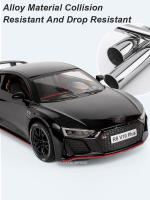 Coche De Juguete R8 V10 plus a Escala 1/24 En Aleación De Zinc Con Función De Retroceso Y Sonido Luz Regalo Para Niños - details 1