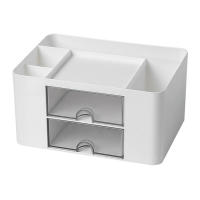Organizador de Maquillaje Organizador de Escritorio Organizador de Bolígrafos de Almacenamiento 5 Compartimentos con 2 Cajones para Accesorios de Escritorio - details 4
