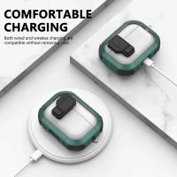Estuche De Seguridad Automática Para Airpods pro 2 3 Con Llavero Protección Antichoque Transparente Cubierta Para Auriculares - details 2