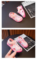 Zapatillas De Verano Para Niñas Transpirables Con Salpicaduras Zapatos De Playa Para Bebés Y Niños Suaves Antideslizantes Cierre De Correa Material De Suela De Goma Tamaño Ajustable Para Edad 4-6 Años - details 6