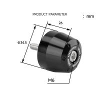 Pegatinas De Punta De Manillar De Aluminio CNC Para YAMAHA NMAX155 NVX/AEROX Accesorios De Motocicleta Protección Contra Caídas Rojo/Azul/Titánico/ Negro/Amarillo - details 2