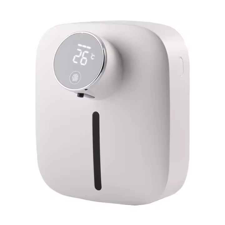 Dispensador de jabón automático de 320ml, dispensador de jabón montado en la comparación sin contacto, with sensor infrarrojo, adecuado para Baños dispensador de jabón, Cocina, Hotel (Blanco) - 1