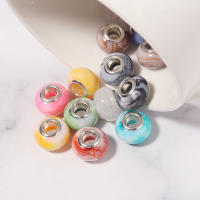 20Pcs Cuentas De Resina Estilo Pintura Chino Dos Colores Mezcladas Colgantes Sueltos Para Suministros De Joyería DIY Pulsera Cadena De Teléfono - details 11