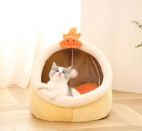 Alfombra De Gato Lavable Sillón Para Mascotas Pequeñas Cama Cálida Y Suave Jaula De Descanso Para Perros Pequeños Tienda De Invierno - details 4