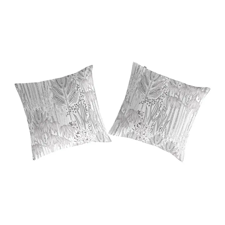 NAF NAF - 2 fundas de almohada 100% algodón  CAREUS 65x65 cm - gris - 1