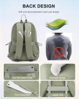 Mochila Antirrobo Para Laptop De 15.6 Pulgadas Para Hombres Y Mujeres Bolsa De Escuela Universitaria Gran Capacidad Para Viajes Trabajo Y Teens - details 4
