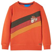 Sudadera infantil 128 en color Azul marino/orange - details 1