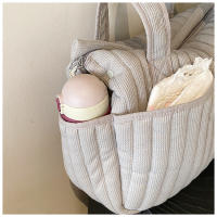 Bolso Maternidad Grande Organizador De Pañales Portátil Para Carricoche Bolsa De Viaje Con Mochila Estilo Tote Bag Cierre De Cremallera Material Principal Diverso - details 10