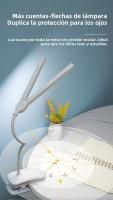 Lámpara De Lectura LED Doble Con Pinza Y Control Táctil Dimmer Protección Ocular Para Dormitorio Estudio Oficina - details 7